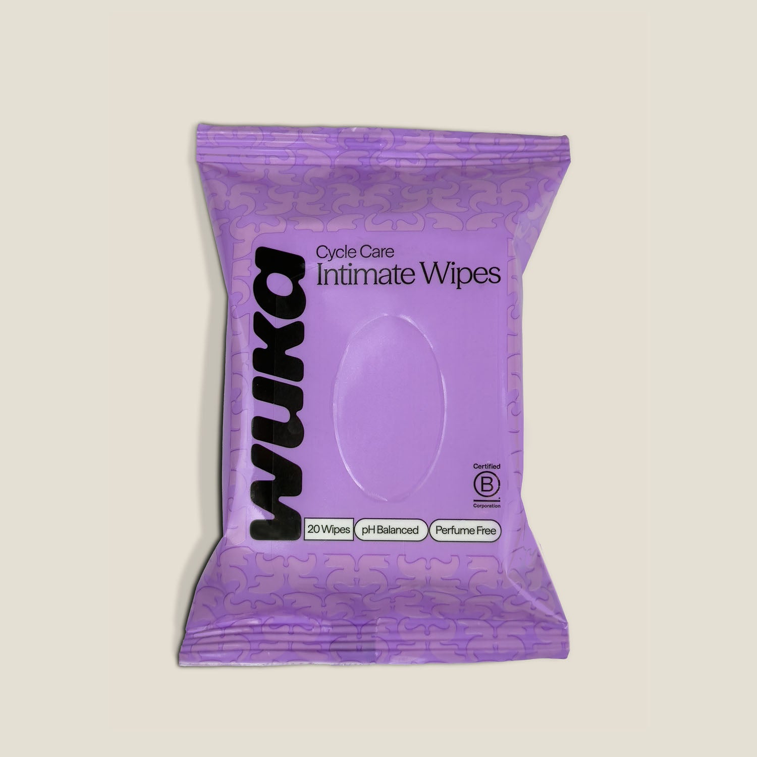 Period care intimate wipes for teens by WUKA pH balanced fragrance-free travel pack