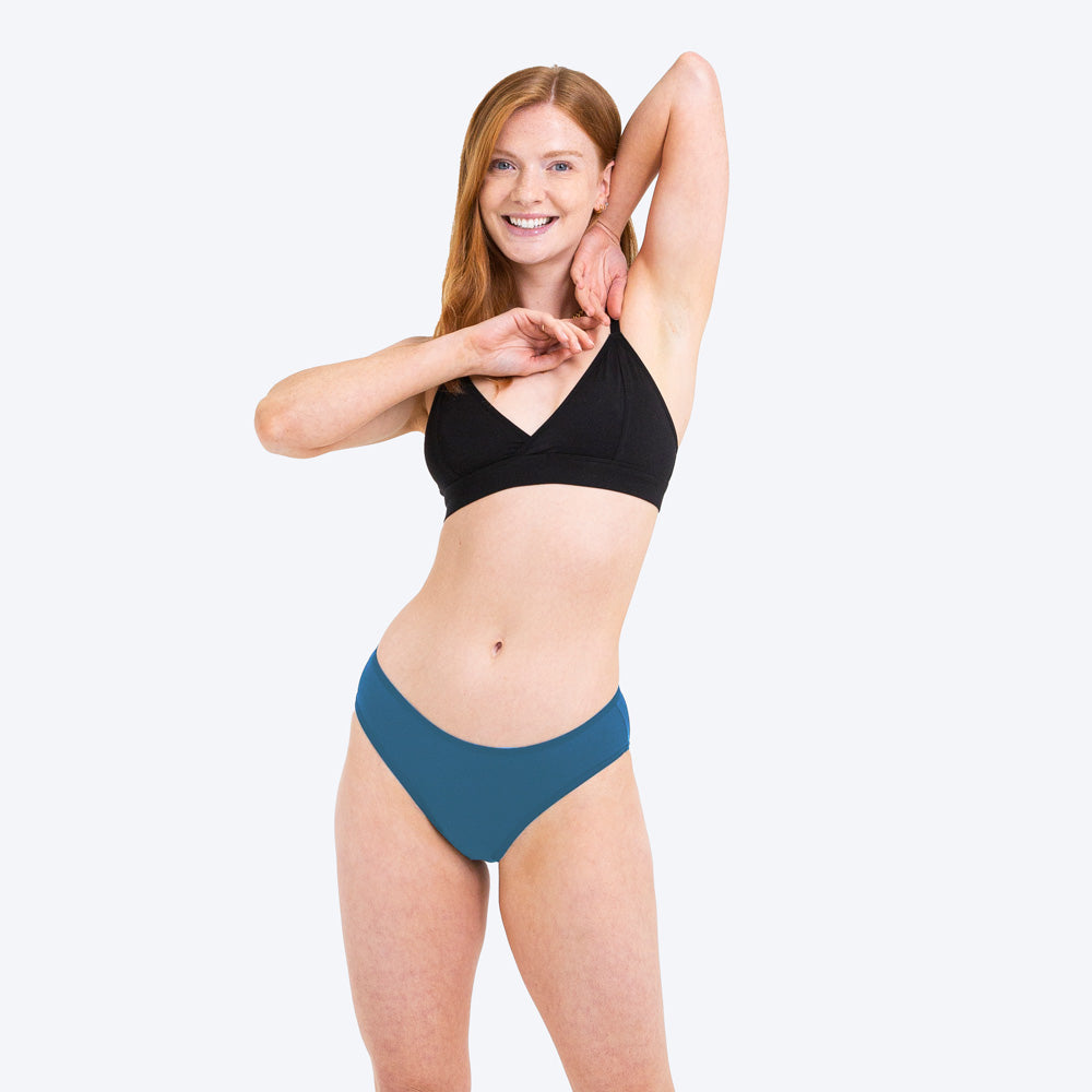 WUKA  Teen Swim Bikini Brief Style Light Flow Blue Colour Full Front